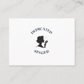 熱心な歌手 名刺 (正面)