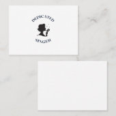 熱心な歌手 名刺 (正面/裏面)