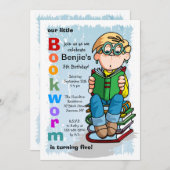 熱心な男の子の招待状 招待状 (正面/裏面)