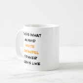 熱心な白zinfandelドリンカー コーヒーマグカップ (正面左)