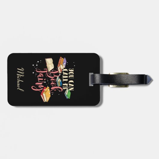 熱心な読者あなたは私を本の妖精と呼ぶことができるおたく ラゲッジタグ (裏面横)