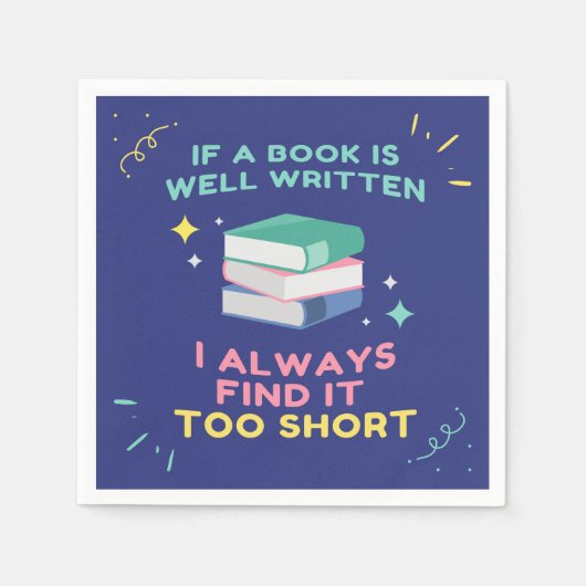 熱心な読者よ - ジェーン・オースティンの名言 スタンダードカクテルナプキン (正面)
