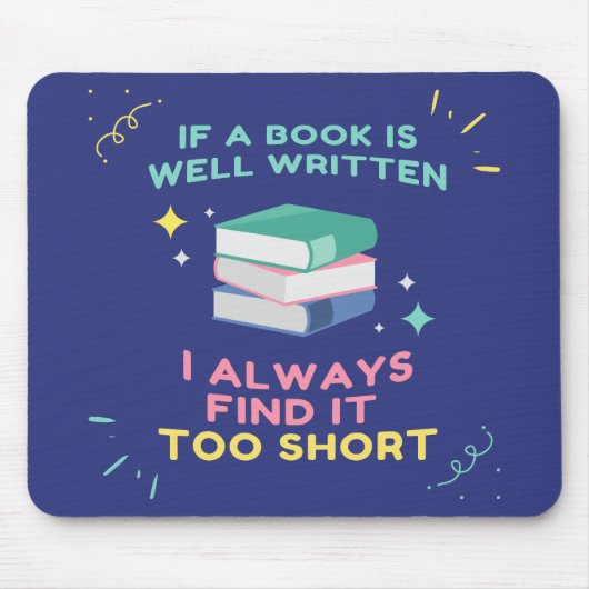 熱心な読者よ - ジェーン・オースティンの名言 マウスパッド (正面)