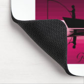 熱心な釣り人のマウスパッド マウスパッド (コーナー)