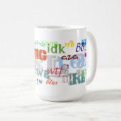 熱心な雑談の略称のマグ コーヒーマグカップ (正面右)