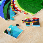 熱情的なキス-ヴィンテージのインドの洞窟の芸術のスタイル ジグソーパズル (側面)