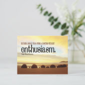 熱意はがきやる気を起こさせる ポストカード (スタンド正面)