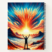 熱意を持って立ち上がる ノートブック (裏面)