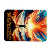 熱意を持って立ち上がる マグネット (横)