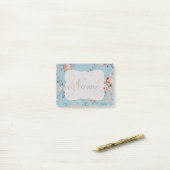 熱愛する花-後it®ノート4" x 3"結婚式 ポストイット (デスク上)