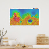 熱慣性マップの火星ポスター ポスター (キッチン)