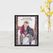 熱折りグリーティングカードで雪を浴びる カード (黄色い花)