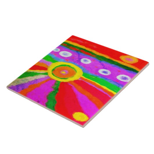 熱抽象芸術デジ絵画タル タイル (側面)