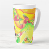 熱抽象芸術by AnyaC 2 カフェラテマグ (右アングル)