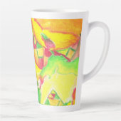 熱抽象芸術by AnyaC 2 カフェラテマグ (右)