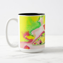 熱抽象芸術by AnyaC 2 ツートーンマグカップ