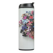 熱数々の製タンブラーの色のパズル片 タンブラー (回転左)