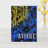 熱望して下さい(卒業カード) カード (黄色い花)