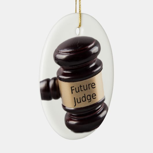 熱望の裁判官および弁護士のための槌のデザイン セラミックオーナメント (右)