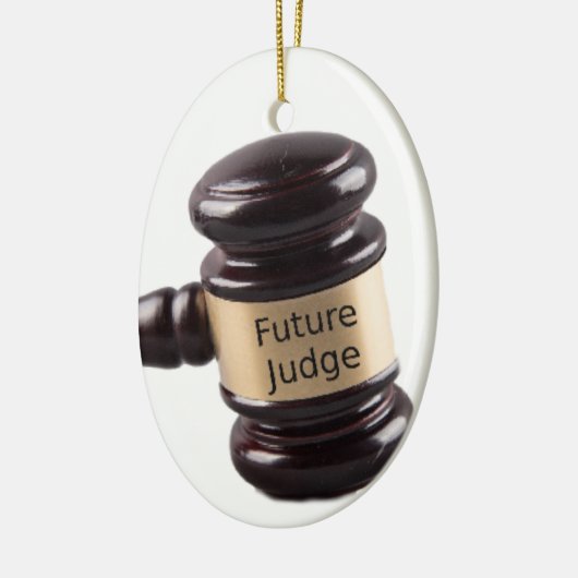 熱望の裁判官および弁護士のための槌のデザイン セラミックオーナメント (左)