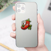 熱気のあるそぶりをした寒 シール (スマートフォン)