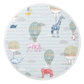 熱気の動物は陶磁器のノブを風船のようにふくらませます セラミックノブ (正面)