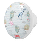 熱気の動物は陶磁器のノブを風船のようにふくらませます セラミックノブ (右)