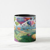 熱気の多くはマグを風船のようにふくらませます マグカップ (中央)