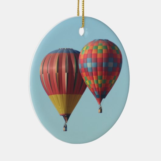 熱気の気球のオーナメント セラミックオーナメント (右)
