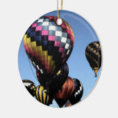 熱気の気球のクリスマスのオーナメント セラミックオーナメント (左)