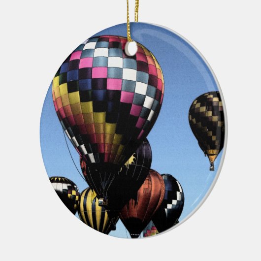 熱気の気球のクリスマスのオーナメント セラミックオーナメント (左)