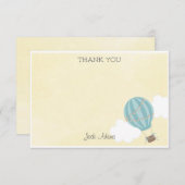 熱気の気球のサンキューカード サンキューカード (正面/裏面)