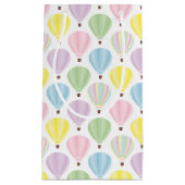 熱気の気球のパステルパターン スモールペーパーバッグ (正面)
