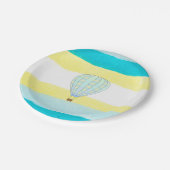 熱気の気球のベビーシャワーのケーキのプレート ペーパープレート (アングル)