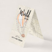 熱気の気球のベビーシャワー|はノート感謝していしています (正面)