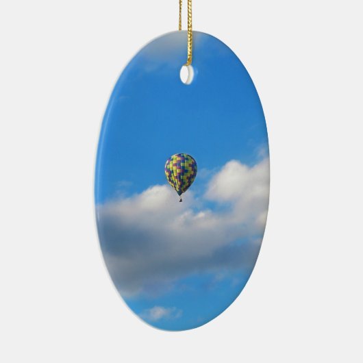 熱気の気球の乗車II セラミックオーナメント (右)