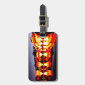 熱気の気球の反射 ラゲッジタグ (正面縦)