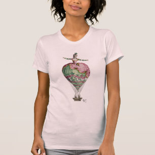 熱気の気球の女性2 Tシャツ