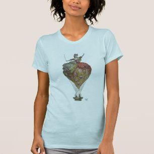 熱気の気球の女性3 Tシャツ