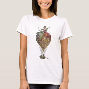 熱気の気球の女性3 Tシャツ