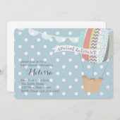 熱気の気球の招待状 招待状 (正面/裏面)