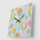 熱気の気球の柱時計 スクエア壁時計 (傾斜)