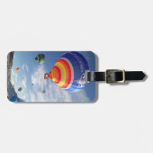 熱気の気球の荷物のラベル ラゲッジタグ (正面横)