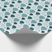 熱気の気球パターン ラッピングペーパー (角)