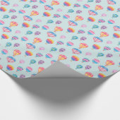 熱気の気球パターン ラッピングペーパー (角)