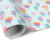 熱気の気球パターン ラッピングペーパー (ロールコーナー)