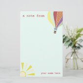 熱気の気球及び日曜日の文房具 便箋 (スタンド正面)