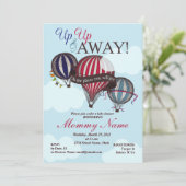 熱気の気球及び遠くになシャワーの招待状 招待状 (スタンド正面)