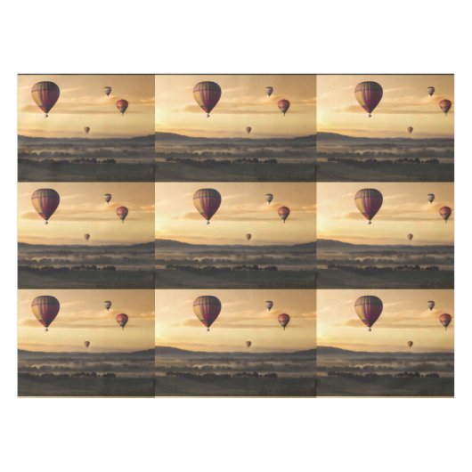 熱気の気球 テーブルクロス (正面(横))