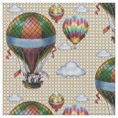 熱気の気球 ファブリック (クローズアップ)